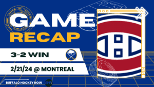 Skinner Rediscovers Game in Sabres’ 3-2 Win in Montreal
