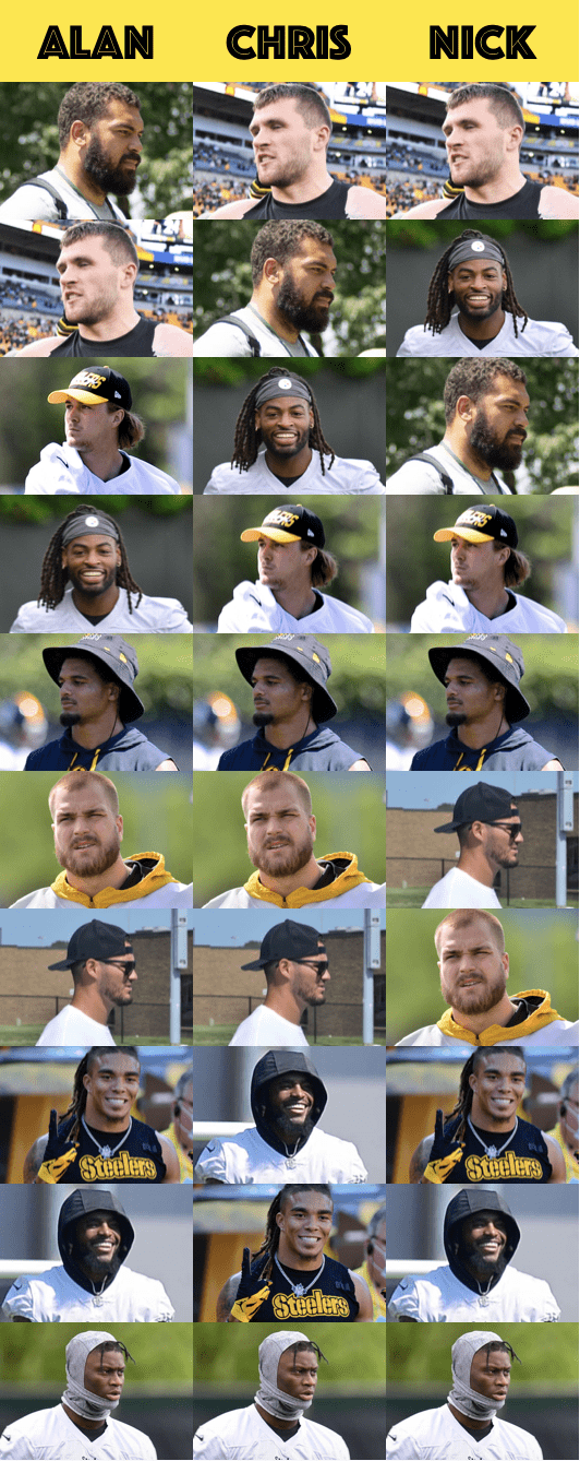 Steelers Training Camp Autographs